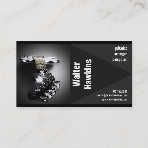 guitarist musician business card
