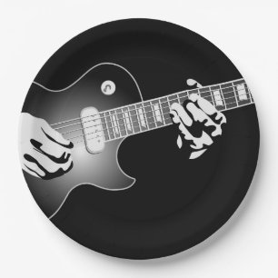 GUITARIST PAPER PLATES