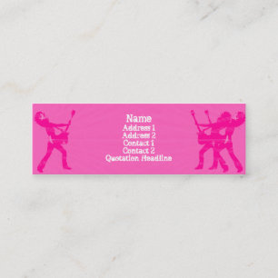 Guitarist Pink - Skinny Mini Business Card