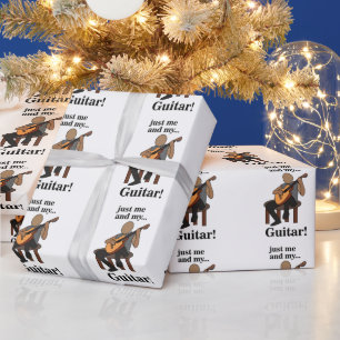 Guitarist Playing Guitar Birthday Wrapping Paper