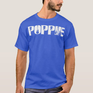Guitarist Poppie Funny Music Guitar Lover Fathers T-Shirt