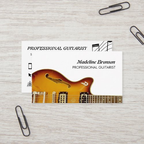 Guitarist Professional Business Card