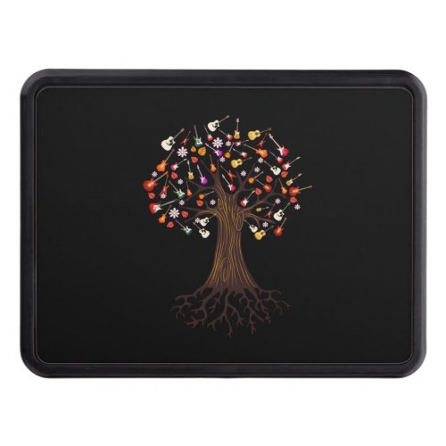 Guitarist Tree Guitar Birthday Hitch Cover