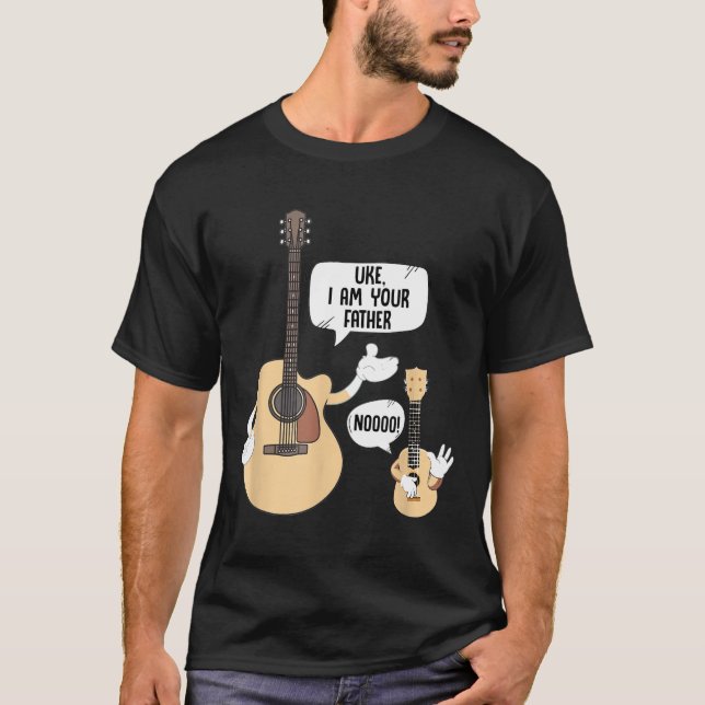 Guitarist - Uke I Am Your Father, Ukulele Funny Gu T-Shirt (Front)