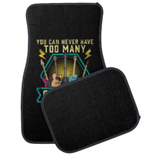 Guitarist You Can Never Have Too Many Guitars Xmas Car Floor Mat