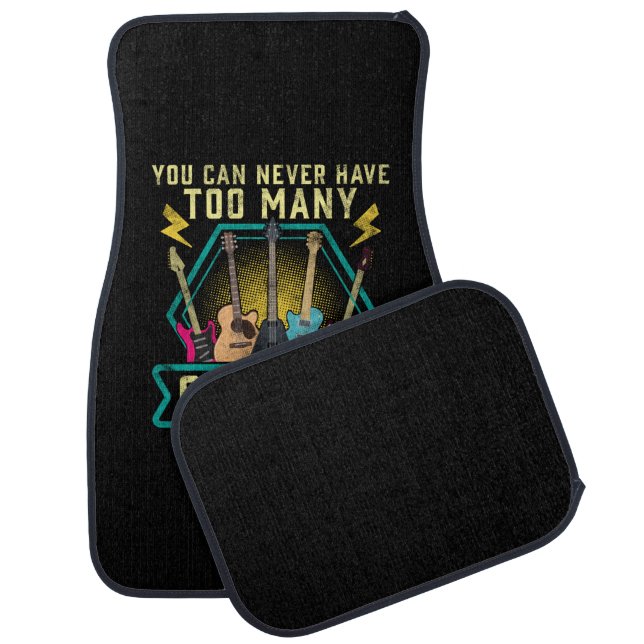 Guitarist You Can Never Have Too Many Guitars Xmas Car Floor Mat (Set)