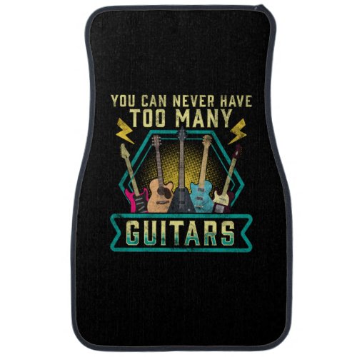 Guitarist You Can Never Have Too Many Guitars Xmas Car Floor Mat