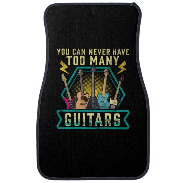 Guitarist You Can Never Have Too Many Guitars Xmas Car Floor Mat (Front)