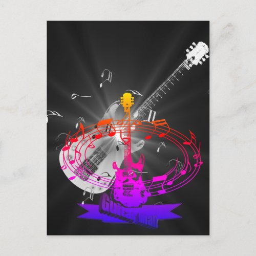 Guitars and Music Notes