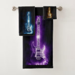 Guitars Bathroom Towel Set at Zazzle