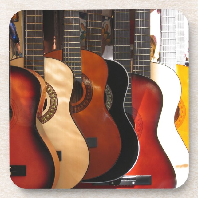Guitars Beverage Coaster (Front)