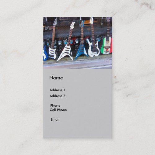 Guitars Business Cards