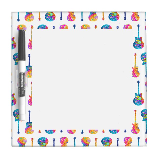 GUITARS Customizable DRY ERASE BOARD (Front)