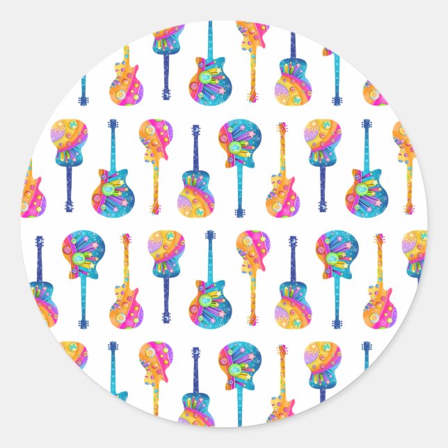 GUITARS Customizable STICKERS (Front)