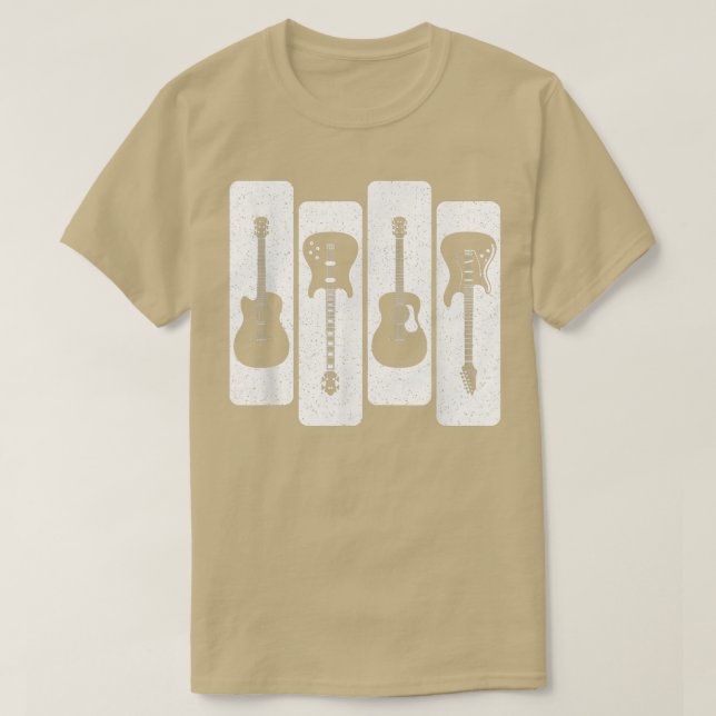 Guitars Guitarist Acoustic Electric Guitar Music L T-Shirt (Design Front)