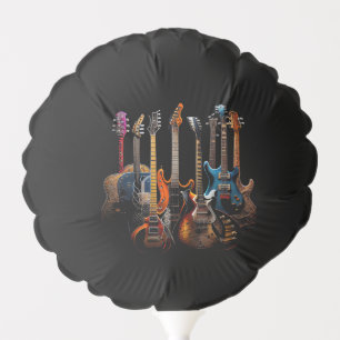 Guitars guitarists gift balloon