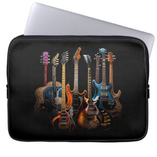 Guitars guitarists gift laptop sleeve