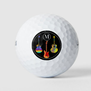 guitars personalized golf balls