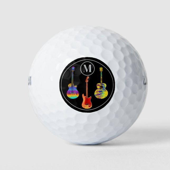 guitars personalized golf balls (Front)