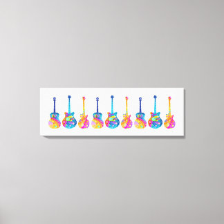 GUITARS POP ART CANVAS PRINT