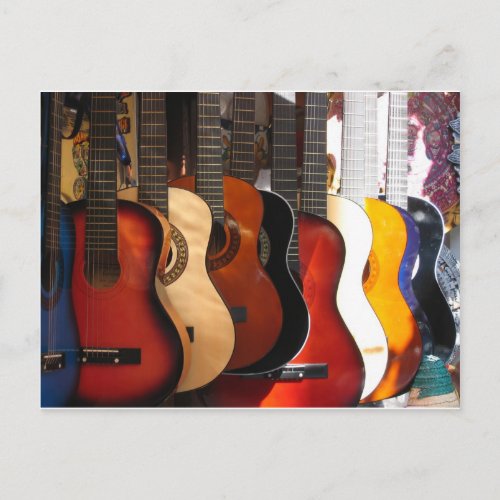 Guitars Postcard