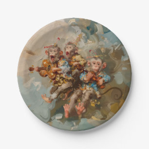 Guitars - Round Paper Plates
