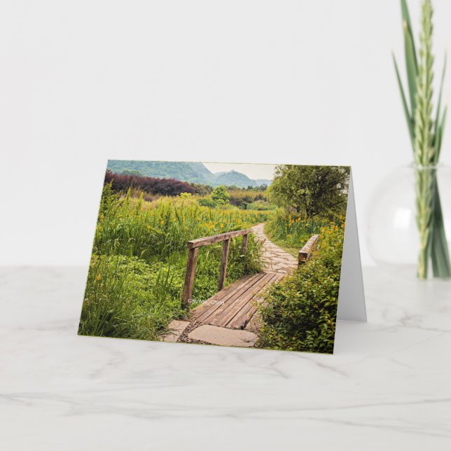 Guizhou, China, scenic landscape photograph,  Card (Front)