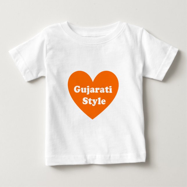 Gujarati Style Baby T-Shirt (Front)