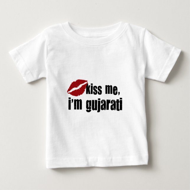 Gujrati Kiss Baby T-Shirt (Front)