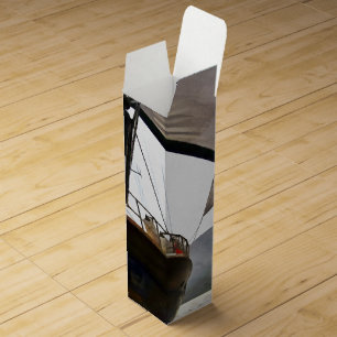 Gulet Under Sail Sailing Acrylic Painting Wine Box