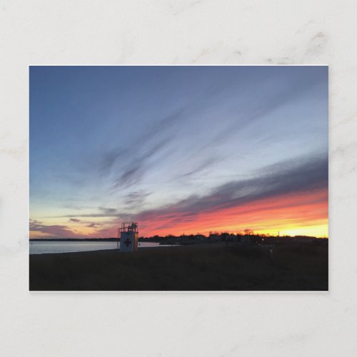 Gulf Beach Sunset Postcard