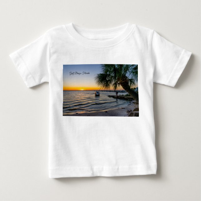 Gulf Breeze Florida Sunset Baby Toddler T-shirt (Front)