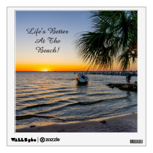 Gulf Breeze Florida Sunset Life's Better Decal