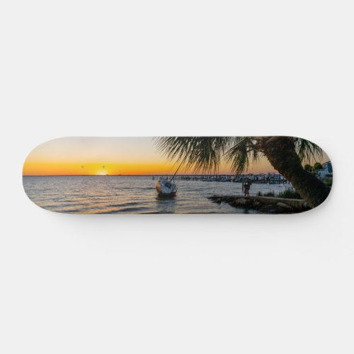 Gulf Breeze Florida Sunset Skateboard