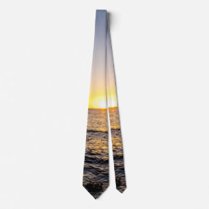 Gulf Breeze Sailboat And Jetty Sunset Tie