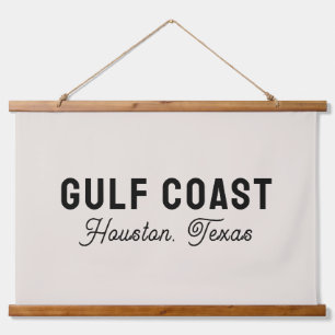 Gulf Coast Decor Custom City Name State Sign Hanging Tapestry