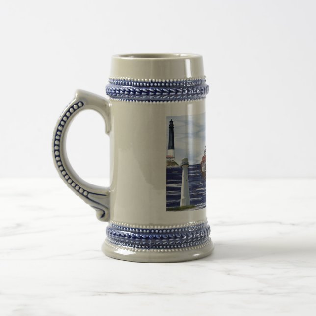 Gulf Coast lighthouses Beer Stein (Left)