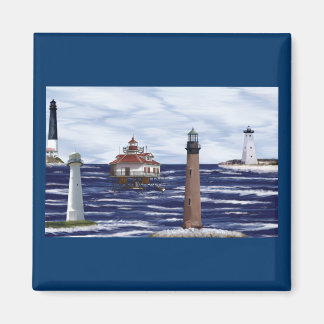 Gulf Coast lighthouses Magnet