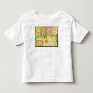 Gulf Coast of the United StatesPanoramic Map Toddler T-shirt