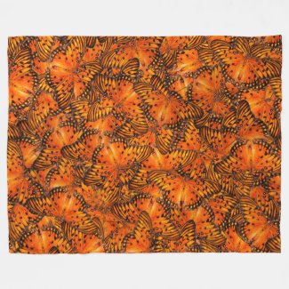 Gulf fritillary or Passion butterflies orange