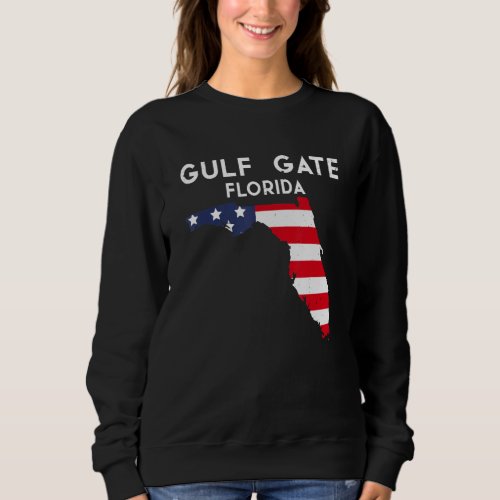 Gulf Gate Florida USA State America Travel Floridi Sweatshirt