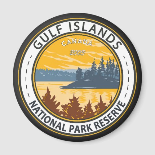 Gulf Islands National Park Reserve Canada Badge Magnet