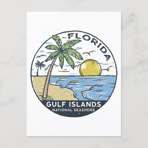Gulf Islands National Seashore Florida Vintage Postcard