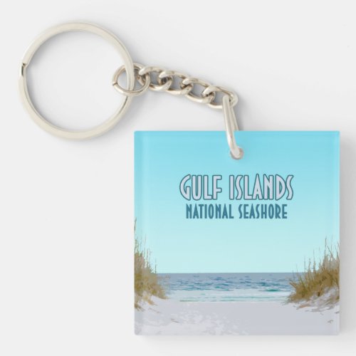 Gulf Islands National Seashore Mississippi Florida Keychain