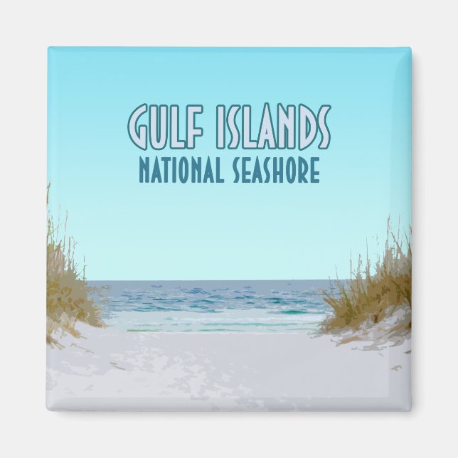 Gulf Islands National Seashore Mississippi Florida Magnet (Front)