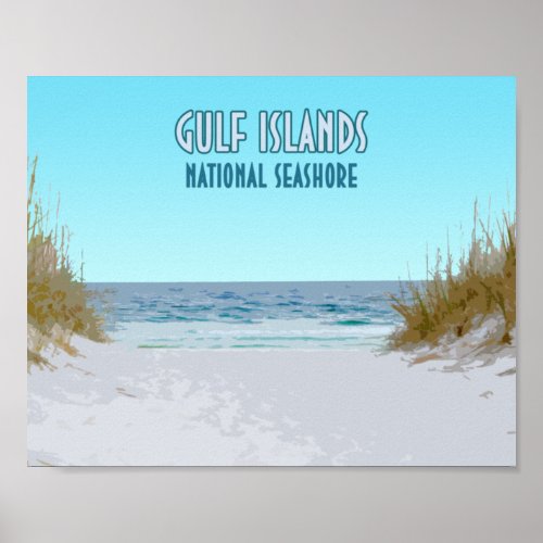 Gulf Islands National Seashore Mississippi Florida Poster
