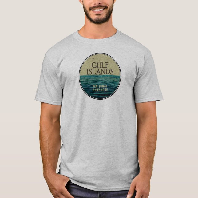 Gulf Islands National Seashore Ocean Birds T-Shirt (Front)