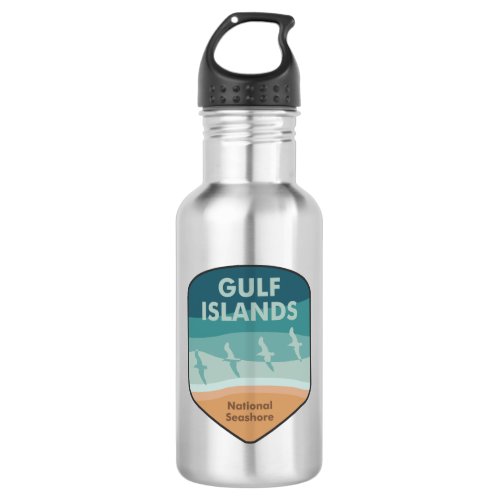 Gulf Islands National Seashore Seagulls Stainless Steel Water Bottle