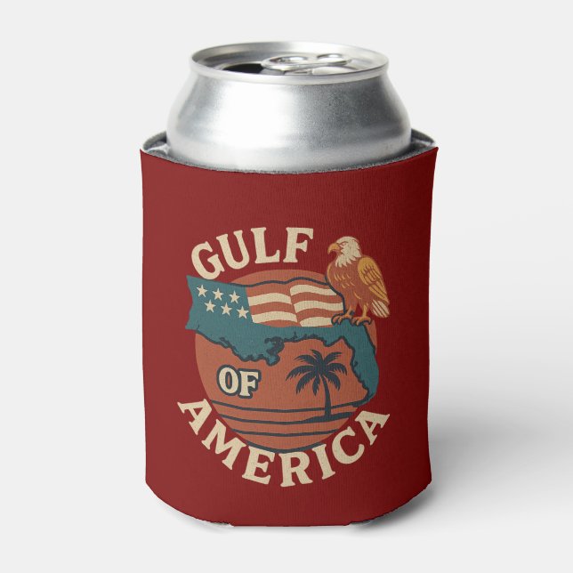 Gulf of America Beer Can Cooler (Can Front)