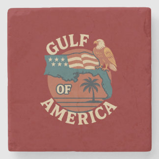 Gulf of America Beer Stone Coaster